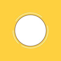 no mundo todo. comunicação. conexão. Internet. ícone cheio de linha plana de rede. botão de logotipo bonito sobre fundo amarelo para ui e ux. site ou aplicativo móvel vetor