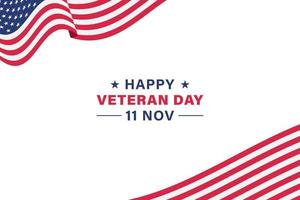cartaz de banner de fundo vetorial do dia do veterano vetor