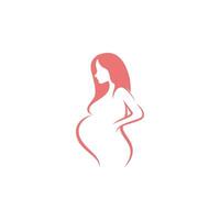 ilustração de design de ícone de logotipo de gravidez vetor