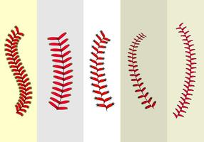 Baseball lace vector livre