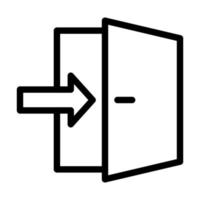 design do ícone da porta de saída vetor