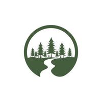 ilustração do projeto do ícone do vetor da floresta
