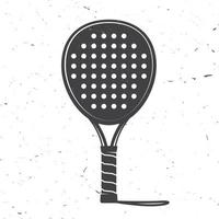 ícone de raquete de tênis padel. ilustração vetorial. vetor