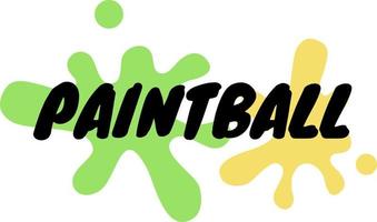 o design de vetor de logotipo de paintball