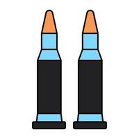 ícone de design perfeito de munição vetor