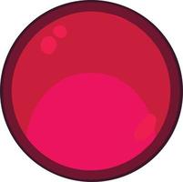 botão rosa redondo para jogo ou site vetor