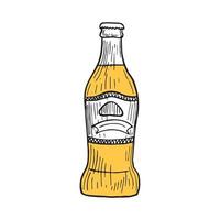 ilustrador vetorial de garrafa de cerveja vetor