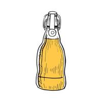 ilustrador vetorial de garrafa de cerveja vetor