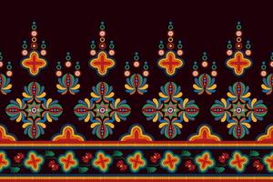 ikat design de decoração étnica padrão sem emenda. tecido asteca tapete boho mandalas têxtil decoração papel de parede. ornamentos de motivo nativo tribal ikkat bordado tradicional vetor húngaro polonês moravia