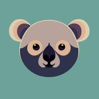 gráfico de ilustração vetorial de desenho de cabeça de panda engraçado isolado bom para logotipo ou personalize seu design vetor