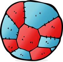 futebol de desenho animado doodle vetor