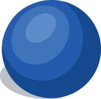 símbolo ícone vetor bola azul volumétrica faces geometria