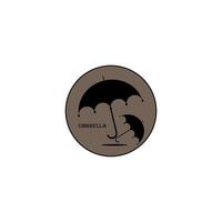 guarda-chuva ícone imagem símbolo ilustração vetor projeto chuva
