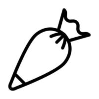 design de ícone de saco de pastelaria vetor