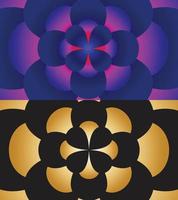 fundo abstrato gradiente de flores geométricas, fundo dourado, fundo rosa, fundo roxo, fundo padrão vetor