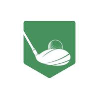 design de logotipo de vetor de clube de golfe. design de logotipo de inspiração de clube de golfe.