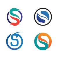 vetor de design de logotipo s de carta corporativa de negócios.