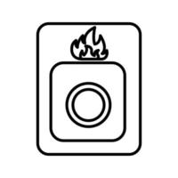 ícone de vetor de botão de emergência