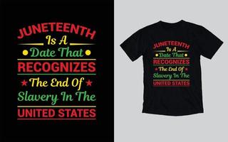 design de t-shirt de tipografia do 1º de junho, celebração do 1º de junho, feliz dia do 1º de junho, história negra vetor