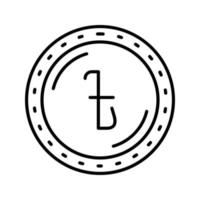ícone de vetor de moeda taka