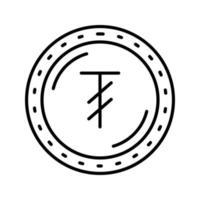 ícone de vetor de moeda tugrik