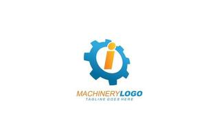 i engrenagem do logotipo para a identidade. ilustração em vetor modelo industrial para sua marca.