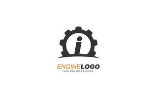 i engrenagem do logotipo para a identidade. ilustração em vetor modelo industrial para sua marca.