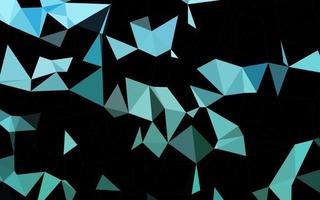 textura de mosaico de triângulo de vetor de azul claro e verde.