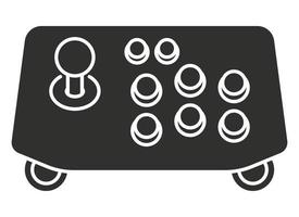 ícone de vetor plano de controlador de joystick arcade para aplicativos ou site