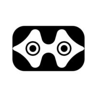 design de logotipo mínimo com um ícone de olho. design de logotipo de visão vetor