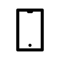 ícone de smartphone para comunicação em estilo de contorno preto vetor