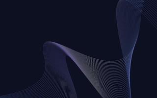 fundo de onda de linha de tecnologia de cor gradiente azul abstrato vetor