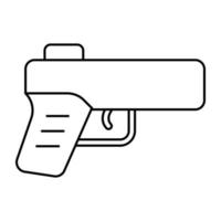 ícone de design moderno de pistola vetor
