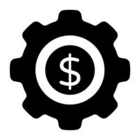 ícone de design moderno de gerenciamento de dinheiro vetor