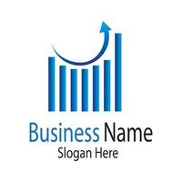 ilustração de conceito de vetor de logotipo e símbolos de finanças de negócios
