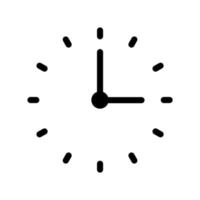 relógio redondo, ícone de seta de círculo de face de relógio transparente branco - vetor