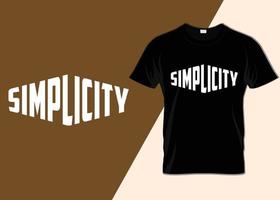 design de camiseta de simplicidade vetor