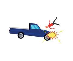 ilustração de acidentes de carro vetor