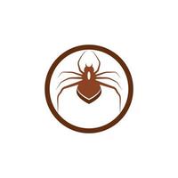 logotipo da ilustração de aranha vetor