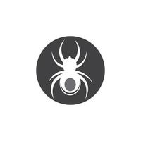 logotipo da ilustração de aranha vetor