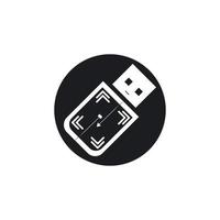 transferência de dados usb vetor