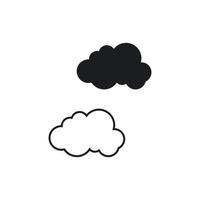 vetor de logotipo de tecnologia de nuvem