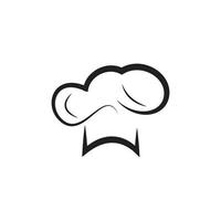 modelo de logotipo de chef de chapéu vetor