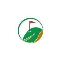 modelo de logotipo de golfe vetor