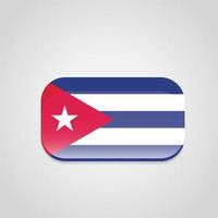 vetor de design de bandeira de cuba