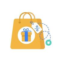 compras on-line, design minimalista de conceito de comércio eletrônico vetor