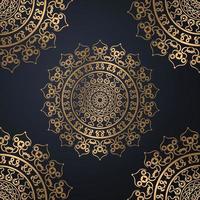 fundo islâmico de mandala de luxo com padrão de arabesco, design de capa de cartão de casamento de fundo oranamental vetor