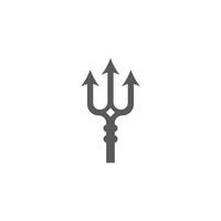 ícone de vetor de modelo de logotipo trident