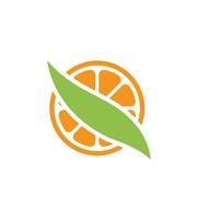 design de logotipo laranja vetor