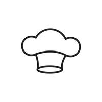 modelo de logotipo de chef de chapéu vetor